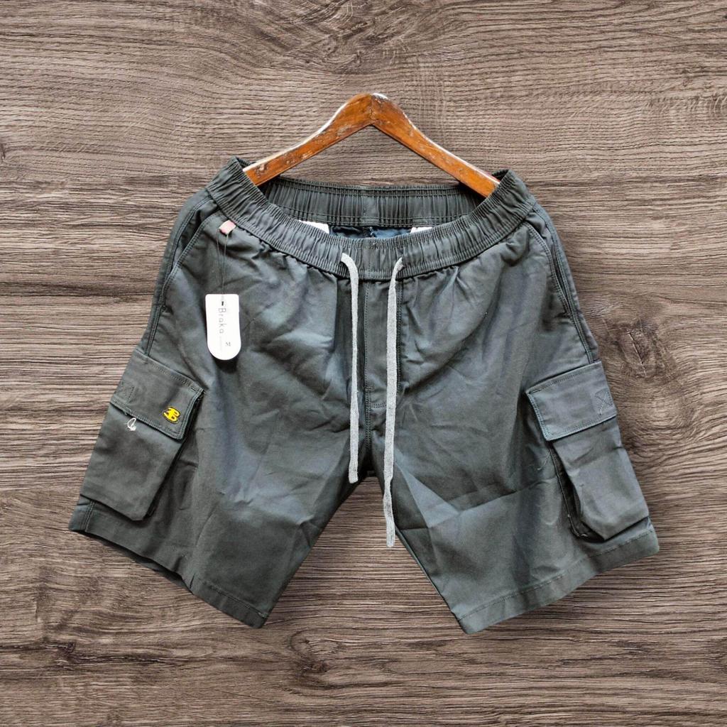 Promo {Cod} Celana Pendek Kargo Pria/Celana Pendek Santai