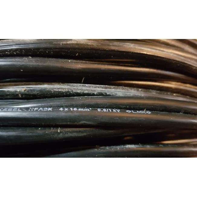 Kabel twist twisted Sr Listrik Pln 4x16 mm Meteran Ecer NFA2X TIC LVTC