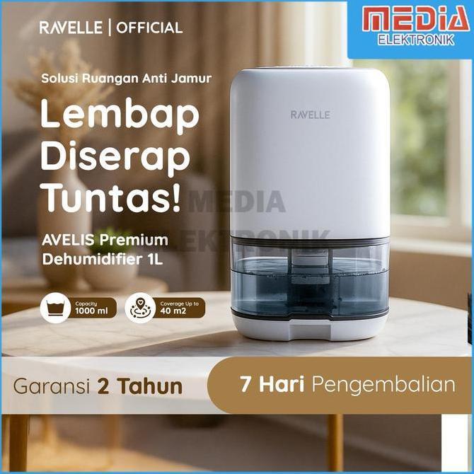 RAVELLE AVELIS Dehumidifier 1L Pengatur Kelembapan Udara Elegance in Every Breath - Dehumidifier CO