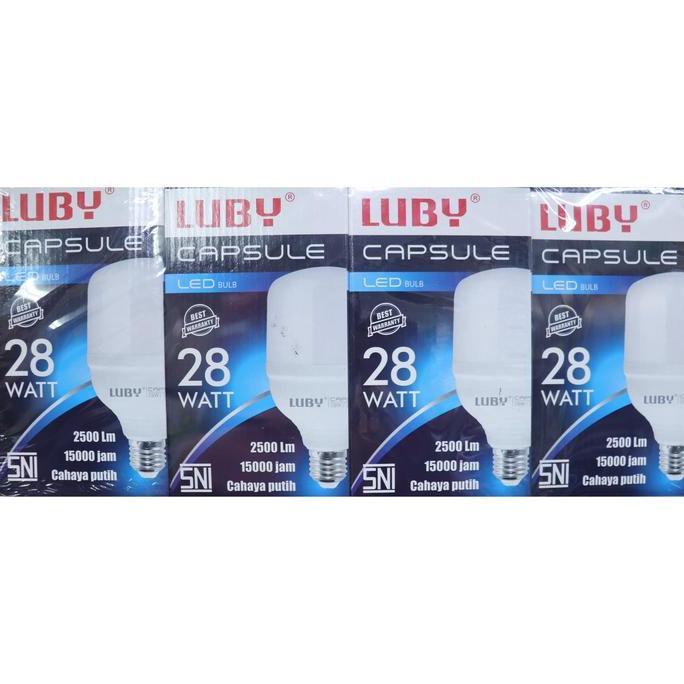 Lampu Bohlam capsul capsule LED LUBY 28 watt 28W E27 6500 k putih