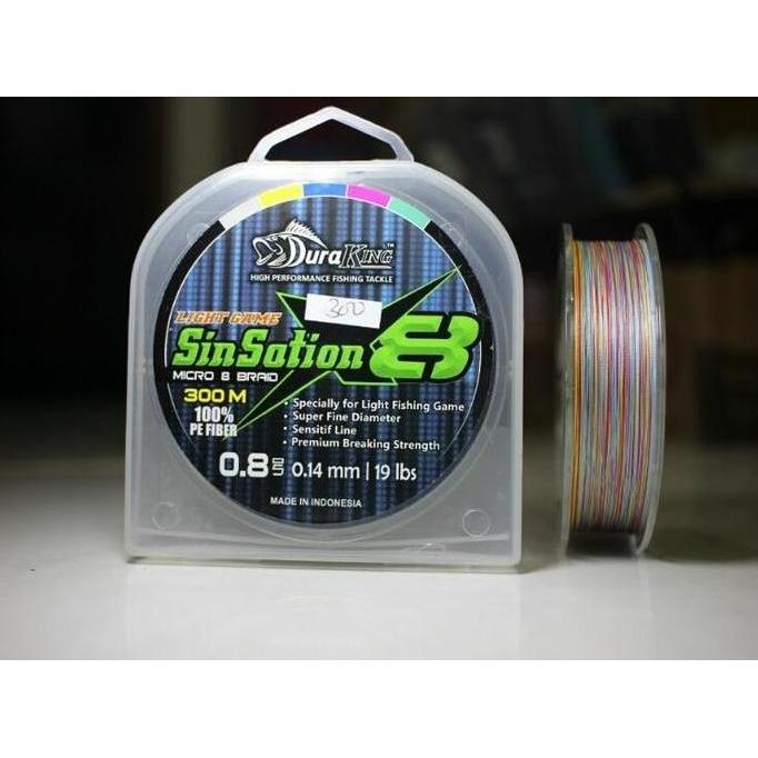 Senar  PE Duraking Sinsation 0.8 300M - Tali Pancing Duraking