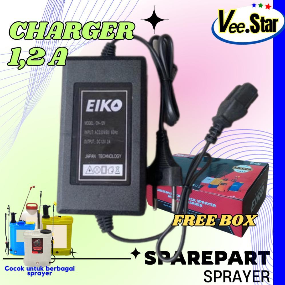 Promo Cod Charger Sprayer Elektrik 1.2A  12V / Cas Aki Sprayer Hama Elektrik  1.2A  Eiko 
