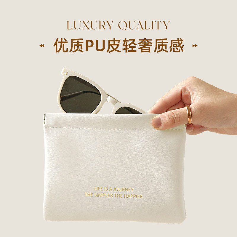 Tas penyimpanan penutup otomatis premium kantong portabel wanita 2024 tas kecil baru tas jinjing kot