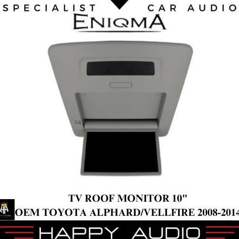 Murah Tv Roof 10 Inch Enigma Pnp Oem Toyota Alphard Vellfire 2008-2014 Tv Plafon Mobil Ori