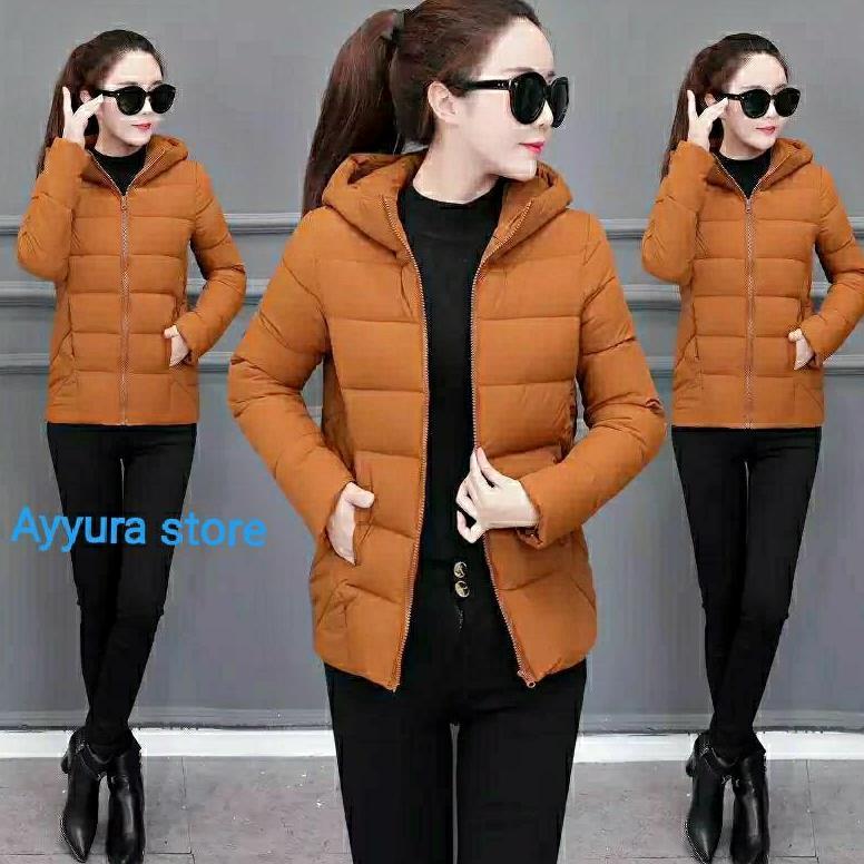 Puffer Jaket UNIQLO Wanita/Jaket Musim Dingin/Jaket Korean
