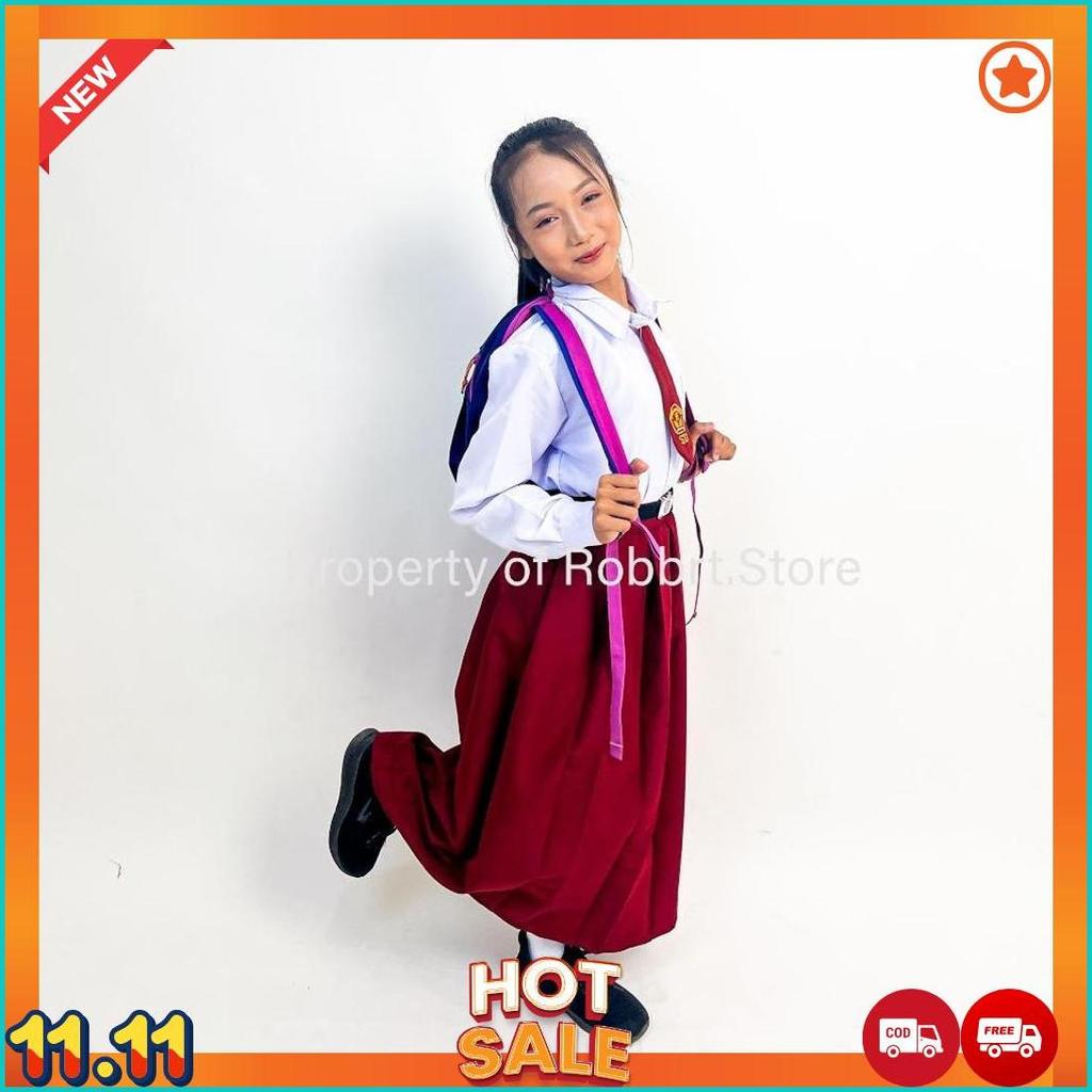 Robbrt Seragam Sekolah - Seragam Sd Panjang - Seragam Sekolah Dasar Sd Perempuan Panjang Cod