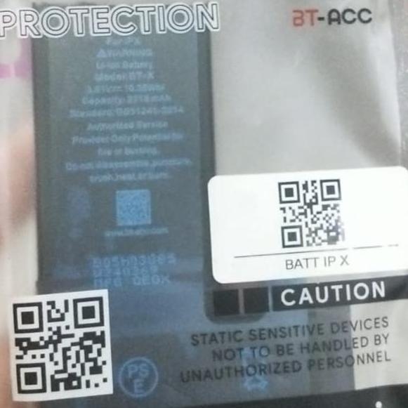 Baterai iPhone X original