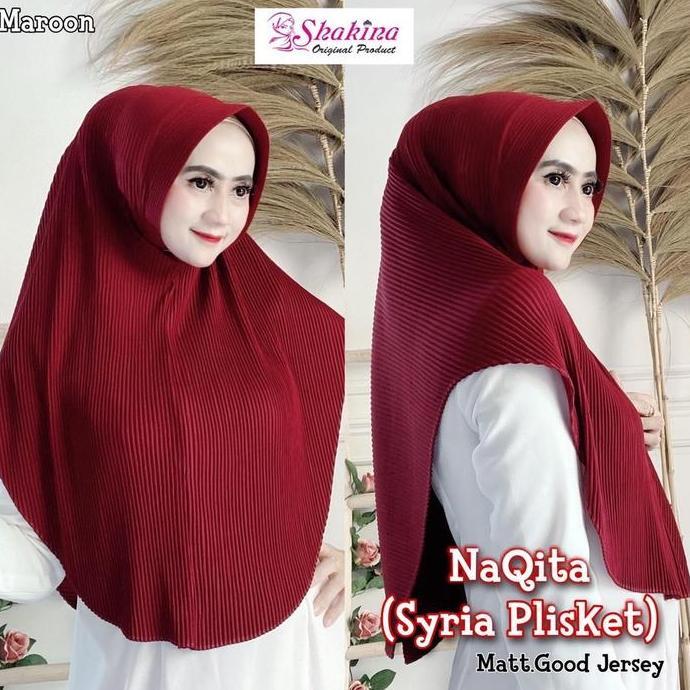 Jilbab Instan Plisket Jersey Naqita Ori Shakina Hijab