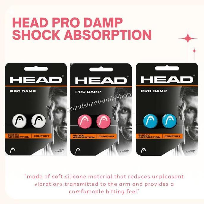 Head Pro Damp Shock Absorption / Peredam Senar Raket Tenis