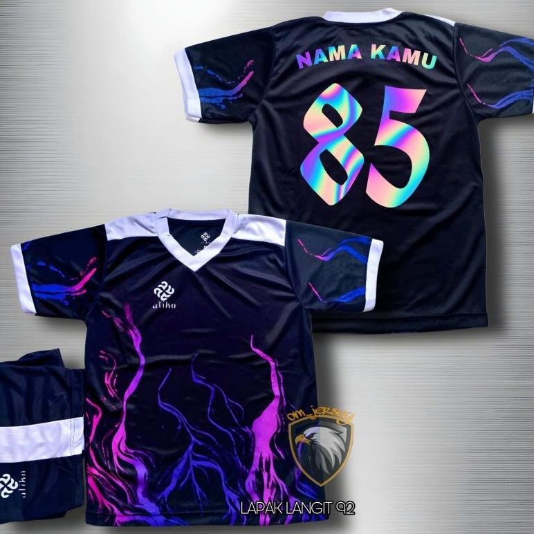 Gratis Sablon Nama Nomor Setelan Jersey Bola Anak Usia 5-13 Tahun Baju Olahraga Sepakbola Futsal Vol