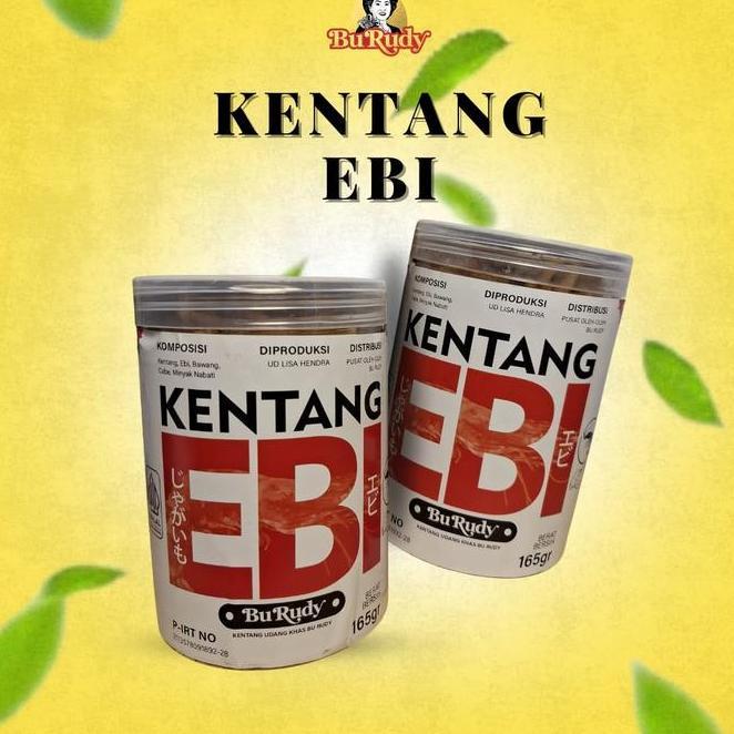 Kering Kentang Ebi Bu Rudy Kemasan Tube 165Gr Khas Oleh Oleh Surabaya