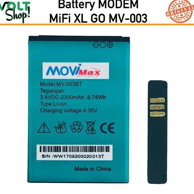 Ready Baterai Battery Mifi Movimax Mv003 Xl Go Original (2300 Mah)