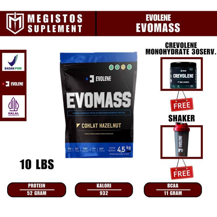 Evolene Evomass 4.5kg 10lb Evo Mass Gainer