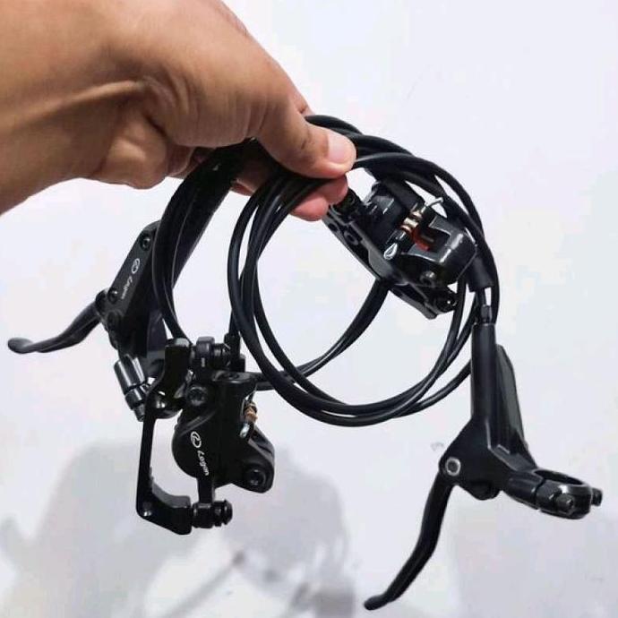 DISC BRAKE SET LOGAN HYDRAULIK REM CAKRAM SEPEDA HIDROLIK KALIPER HIDROLIS BRAKESET HYDRAULIC SEPASA