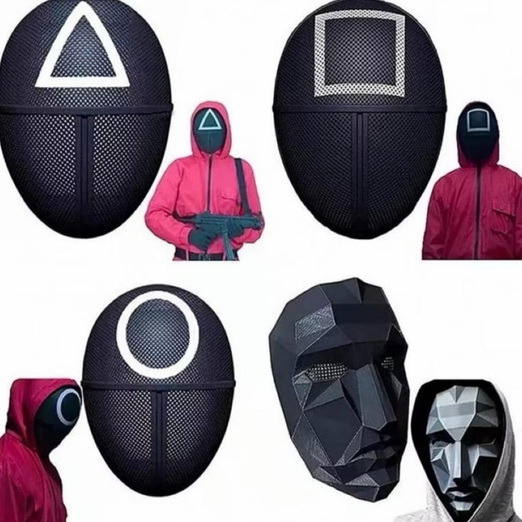 Murahhh Topeng squid game boss/kotak/circle/segitiga