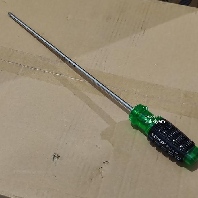 /////] Obeng Gagang Karet Plus + PH2 Tekiro 6 mm Panjang 30 cm drei