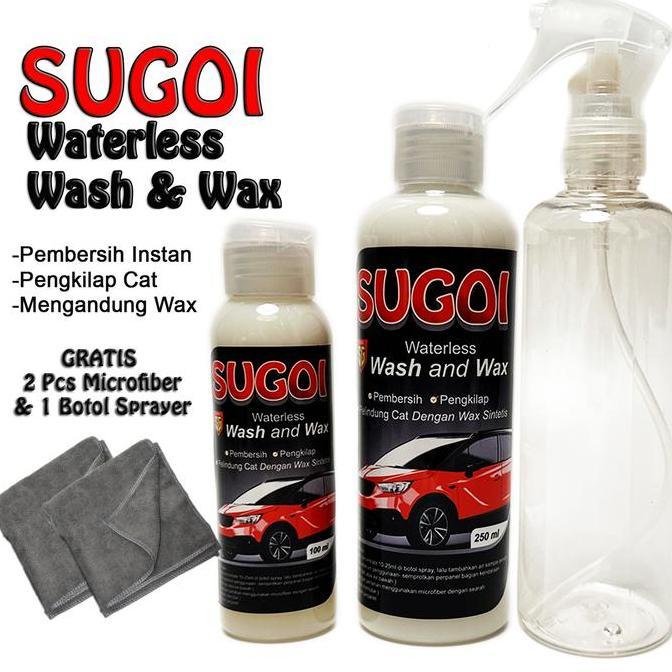Waterless Wash and Wax / cuci mobil tanpa air mengandung Wax