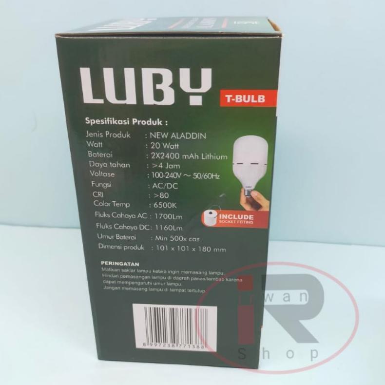 Lampu Emergency Luby Aladdin 20 Watt Led Putih Lampu emergency