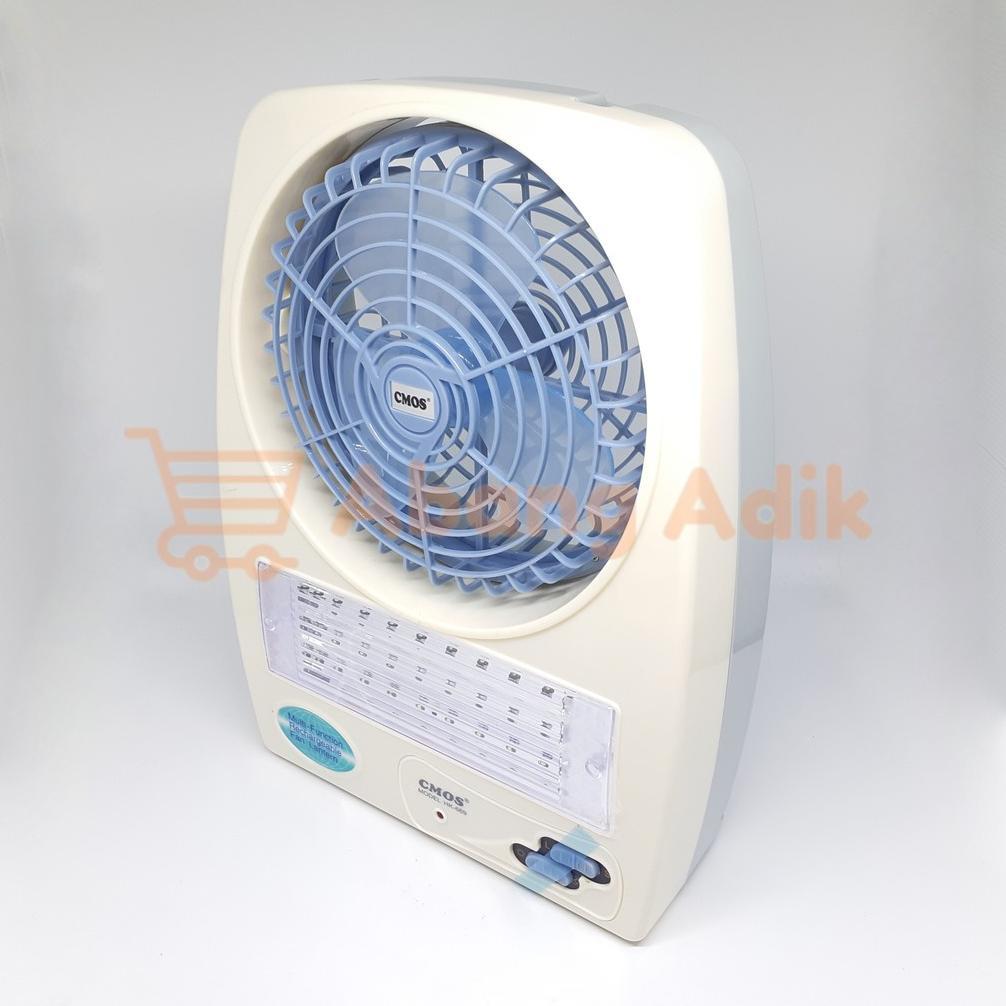 CMOS HK669 Lampu Emergency Lamp Darurat Cas + Kipas Jumbo HK 669 Lampu emergency