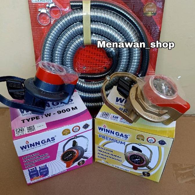 TERMURAH - Regulator winn gas W 800 M - Regulator Winn gas W900 M - Selang winn gas