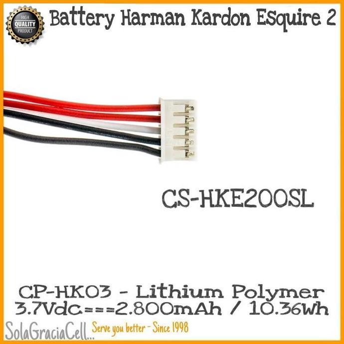Batre / Baterai / Battery Hk Harman Kardon Esquire2 - Cp-Hk03 - 3.7Vdc
