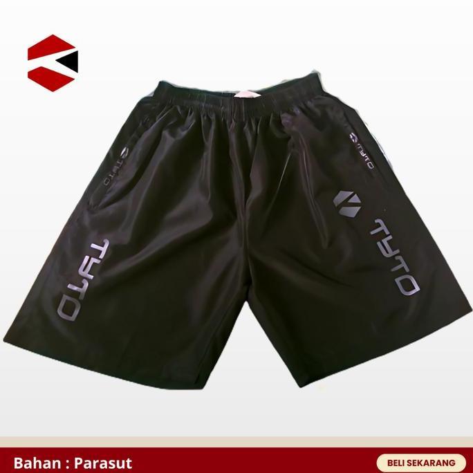SPORTYTO - Celana  Parasut Training Pendek Olahraga Pria Wanita Running Lari Gym outfit