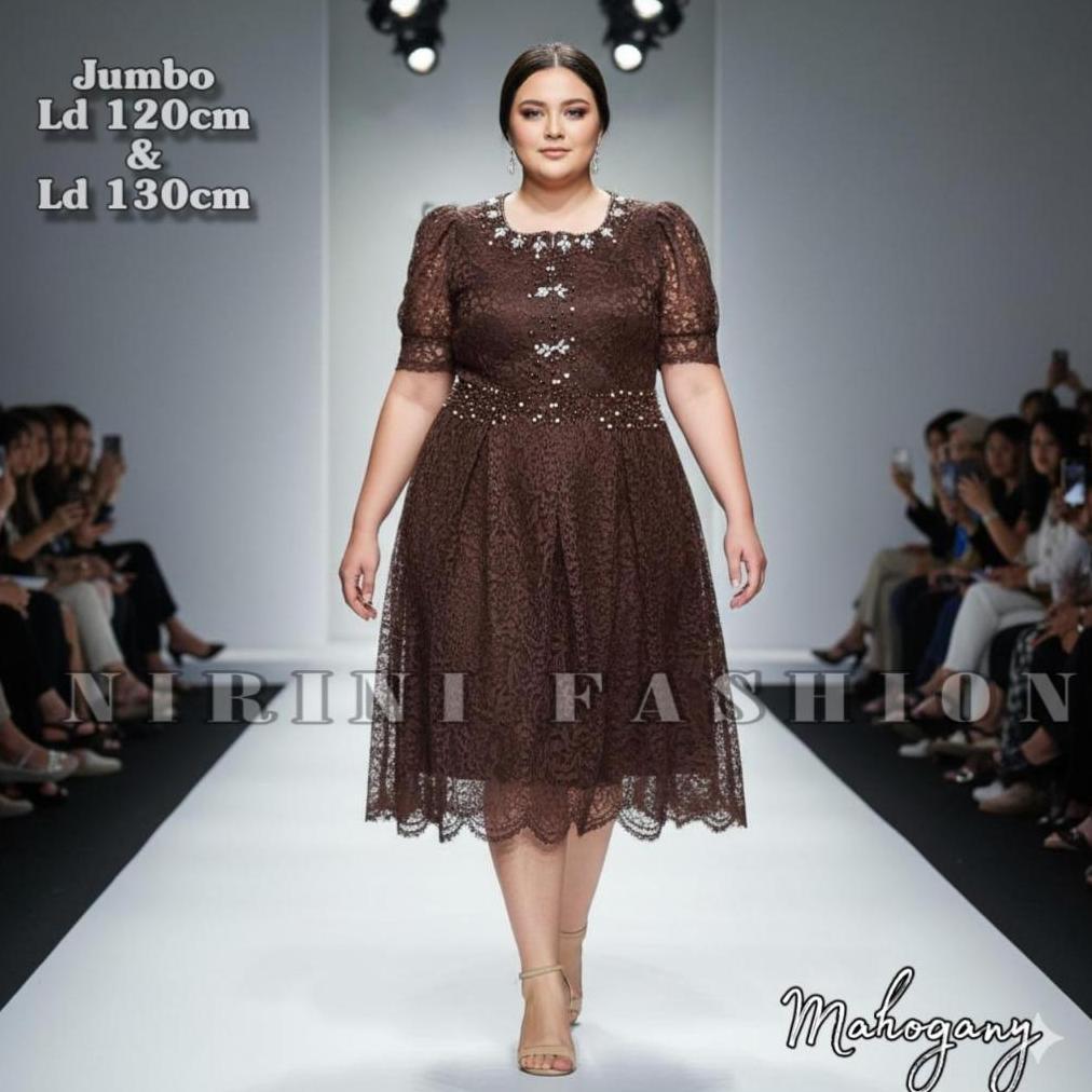 GISELLA Party Dress Pesta Natal 2025 Gaun Pesta Wanita Big Size Plus Size premium payet mutiara / dr