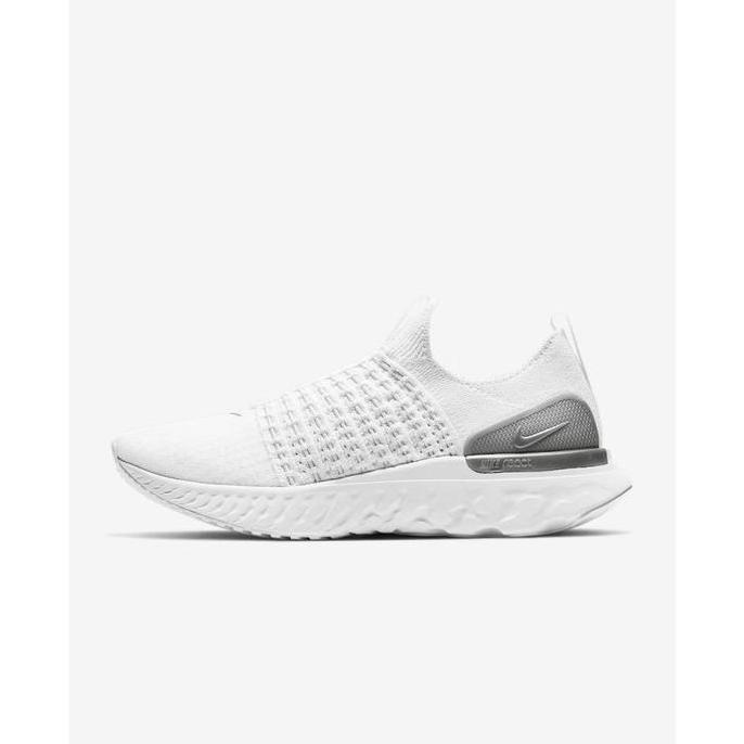 Sepatu Lari Wanita Nike React Phantom Run Flyknit 2 White - CJ0280-100