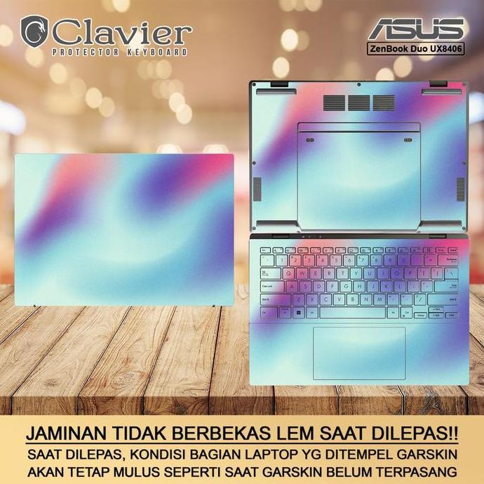 TERMURAH - Cover Garskin Laptop Asus ZenBook Duo UX8406 UX8406M UX8406MA Fullbody