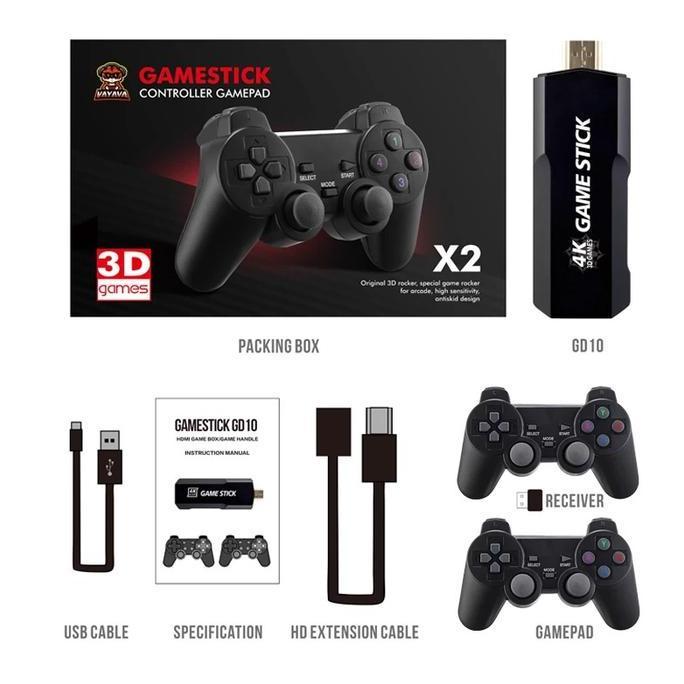 4K Game Stick Gen 2 Retro Console Wireless Gamepad Video Game Retro