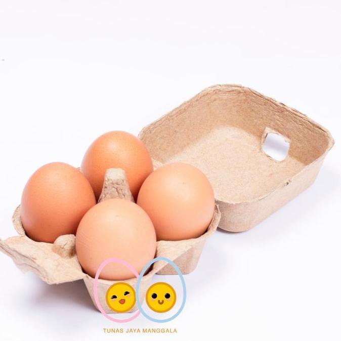 Terlaris Paper Egg 4 Lubang/Tray Kertas/ Box Kertas