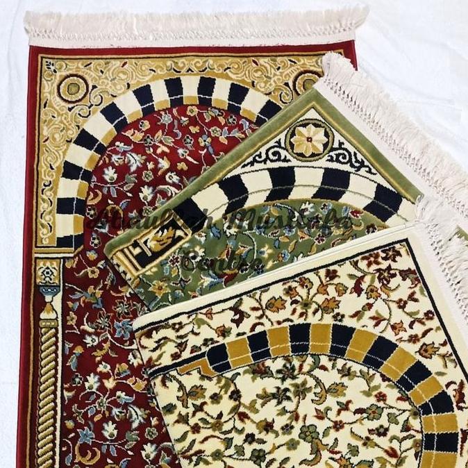 Sajadah Imam Masjid Tebal dan Nyaman Tebal 8mm Ukuran 70x110 cm Nada Rawdah Madinah Original + BOX -