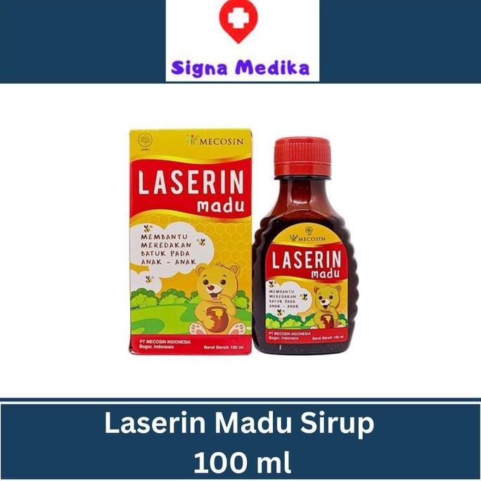 Ready stock Laserin Madu Sirup 100ml - Obat Batuk Dan Pilek Anak murah