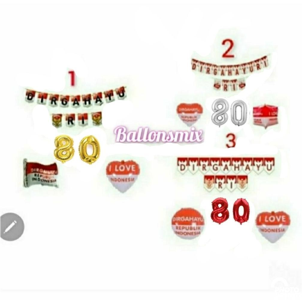 Paket Dekorasi Dirgahayu Ri/Paket Hut Ri 17 Agustus New