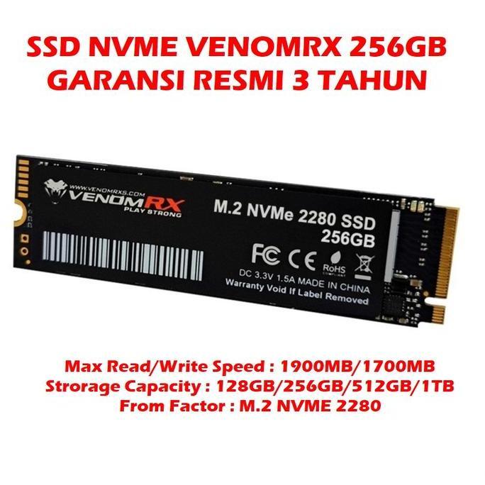 TERMURAH - SSD NVME VENOMRX 256GB VENOMRX VRX NVME 2280 NVME 256GB SSD NVME 256GB