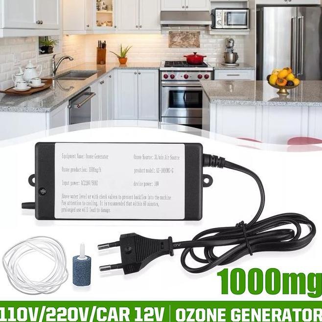 Ozone Generator Water Air Purifier Sterilizer 1000mg Penghasil Ozon O3 Penetral Pembersih Udara Ruan