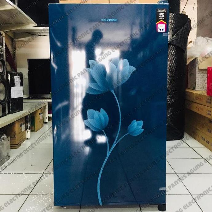 POLYTRON LEMARI ES PRB 159 KULKAS 1 PINTU MERAH / BIRU