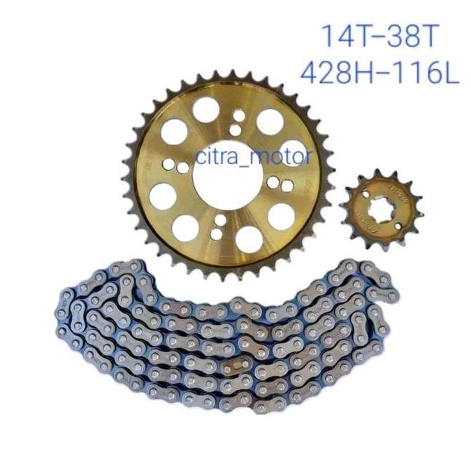 GEAR SET GIR PAKET SATRIA FU 150 NEW 38T SATRIA FU 150 FACELIFT
