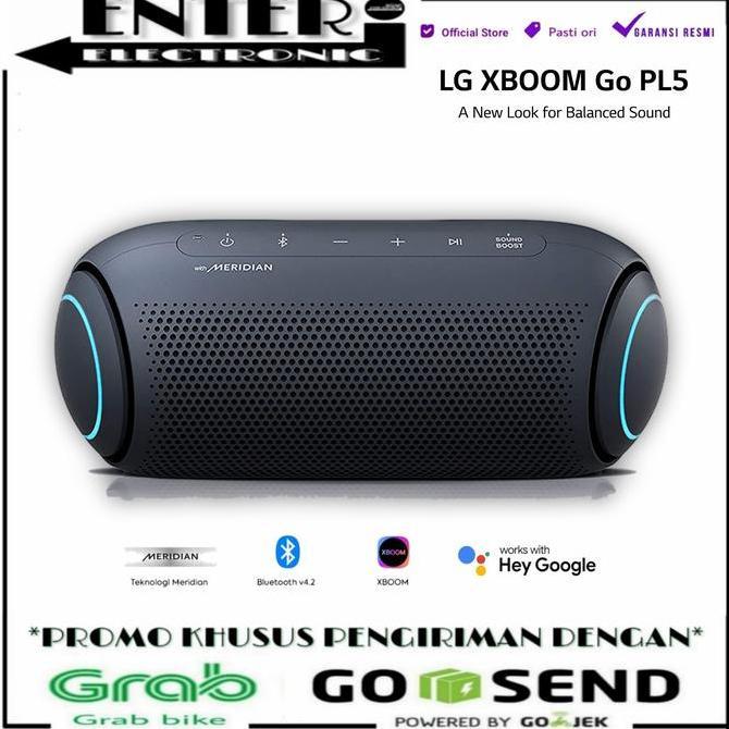LG XBOOM PL5 - SPEAKER PORTABLE BLUETOOTH LG XBOOM GO WITH MERIDIAN