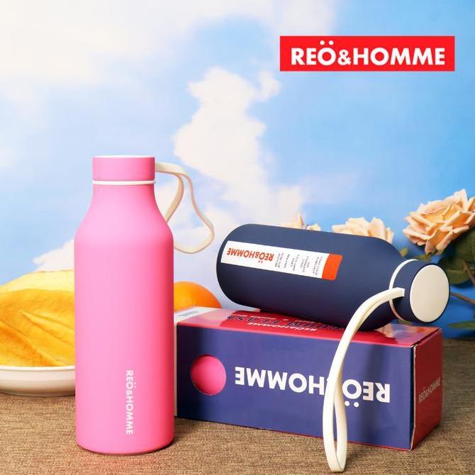 Reo&Homme Tumbler Stainless Vacuum Flask Thermos Dengan Strap Silikon