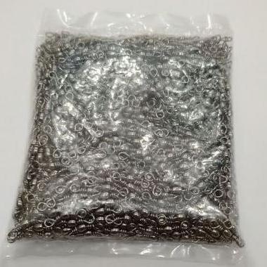Kili - kili Pancing Barrel swivel INDIGO warna hitam isi per 1000 pcs Terlaris