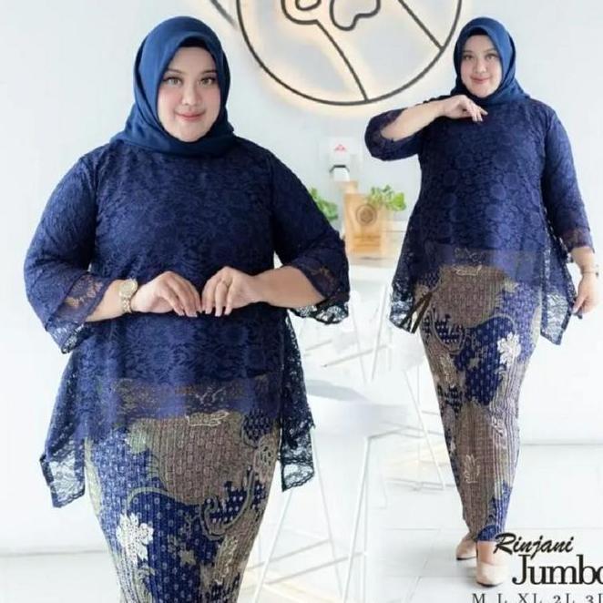 Setelan Kebaya Rinjani Jumbo Kebaya Jumbo Rinjani Jumbo Kebaya Bianca Bsize M L Xl Xxl Xxxl Xxxxl Dr