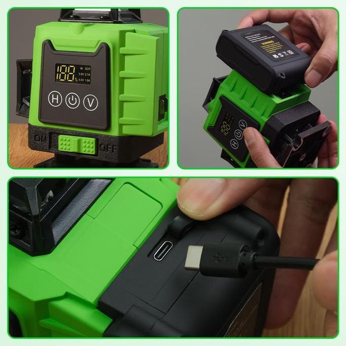 Laser Level 4D 16 Lines Laser Siku Bangunan - CN16 [terbaik]