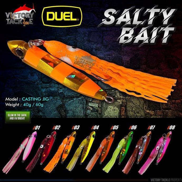 Metal Jig Duel Salty Bait 40 60 Gram Lure