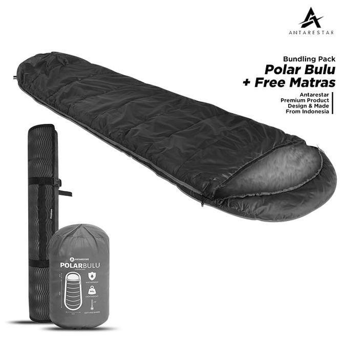 ANTARESTAR Official Paket Bundling Polar Bulu Plus Matras Tidur Camping Bag Tikar | SBP-MTL