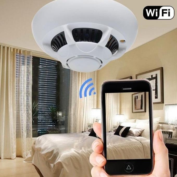Wireless Hidden Security WIFI Camera Smoke Detector Dummy - Promo