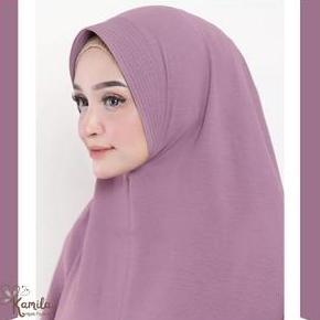 Promo Jilbab Hijab Kerudung Syar'I Jumbo Bergo Instan Besar Pet Antem Bahan Crinkle Airflow Seragama