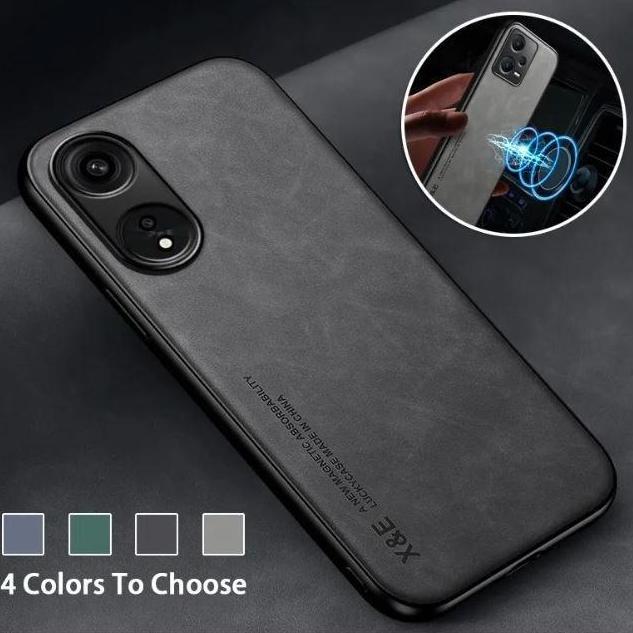 New- [LEATHER CASE] Case Oppo Reno 8T 5G | Casing Tekstur Kulit Domba | Casing Oppo Reno 8T 5G | Cas