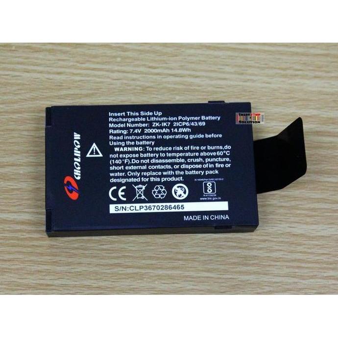 Lithium Battery ZK-IK7 Fingerspot New Elegant Series Baterai Mesin