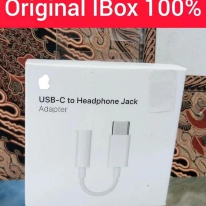 iphone 15 Pro 15 USB-C to 3.5MM Headphone Jack Adapter Original iBox Terlaris